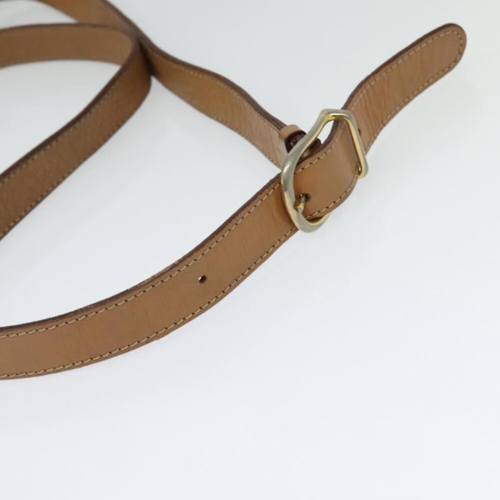 Authentic CELINE Macadam Canvas Shoulder Bag PVC Leather Brown Gold - Picture 14 of 16